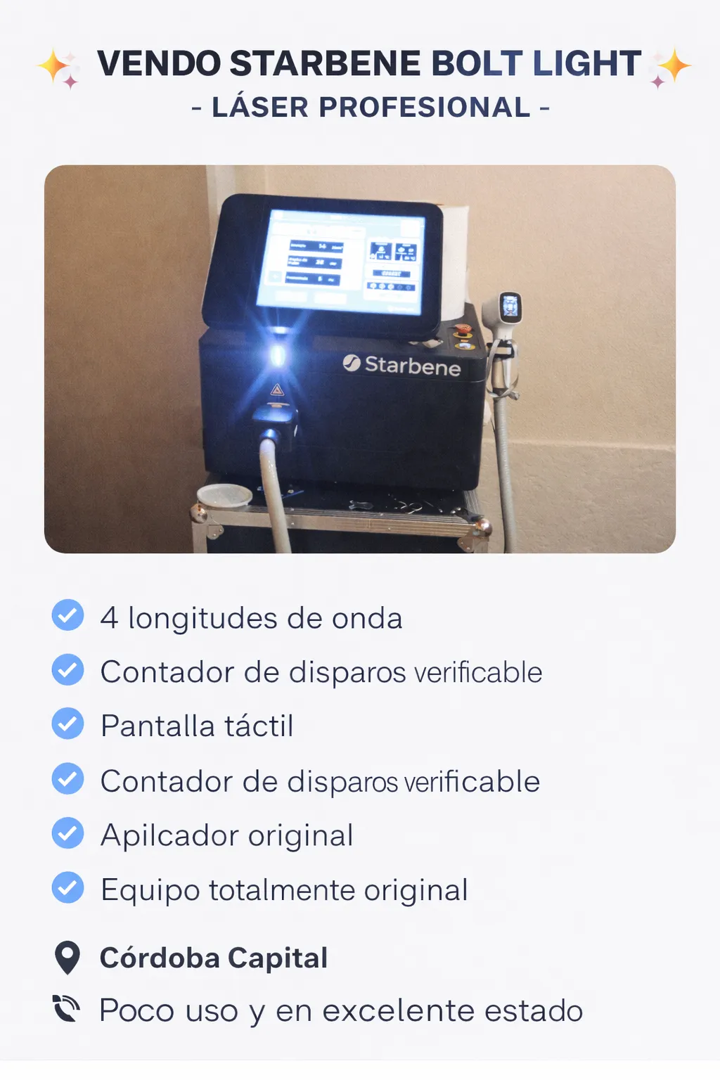 Equipo depilación definitiva — vista 1