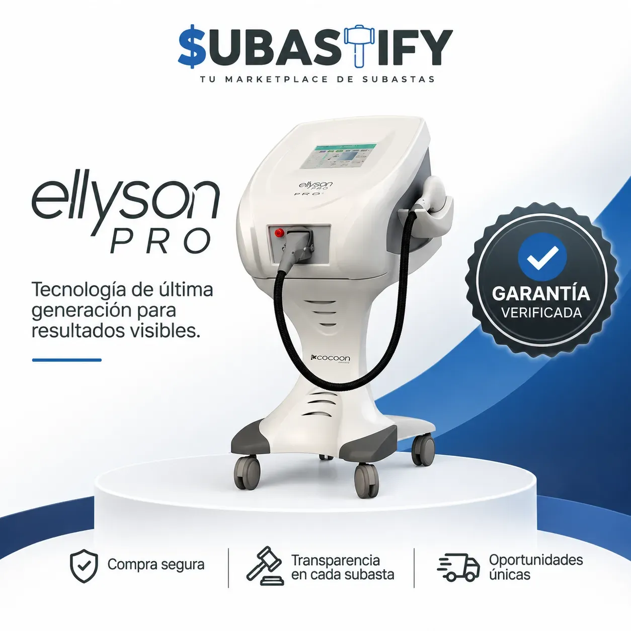 Depilador Láser 2000W Ellyson Pro ESPAÑOL Cocoon Medical — vista 1