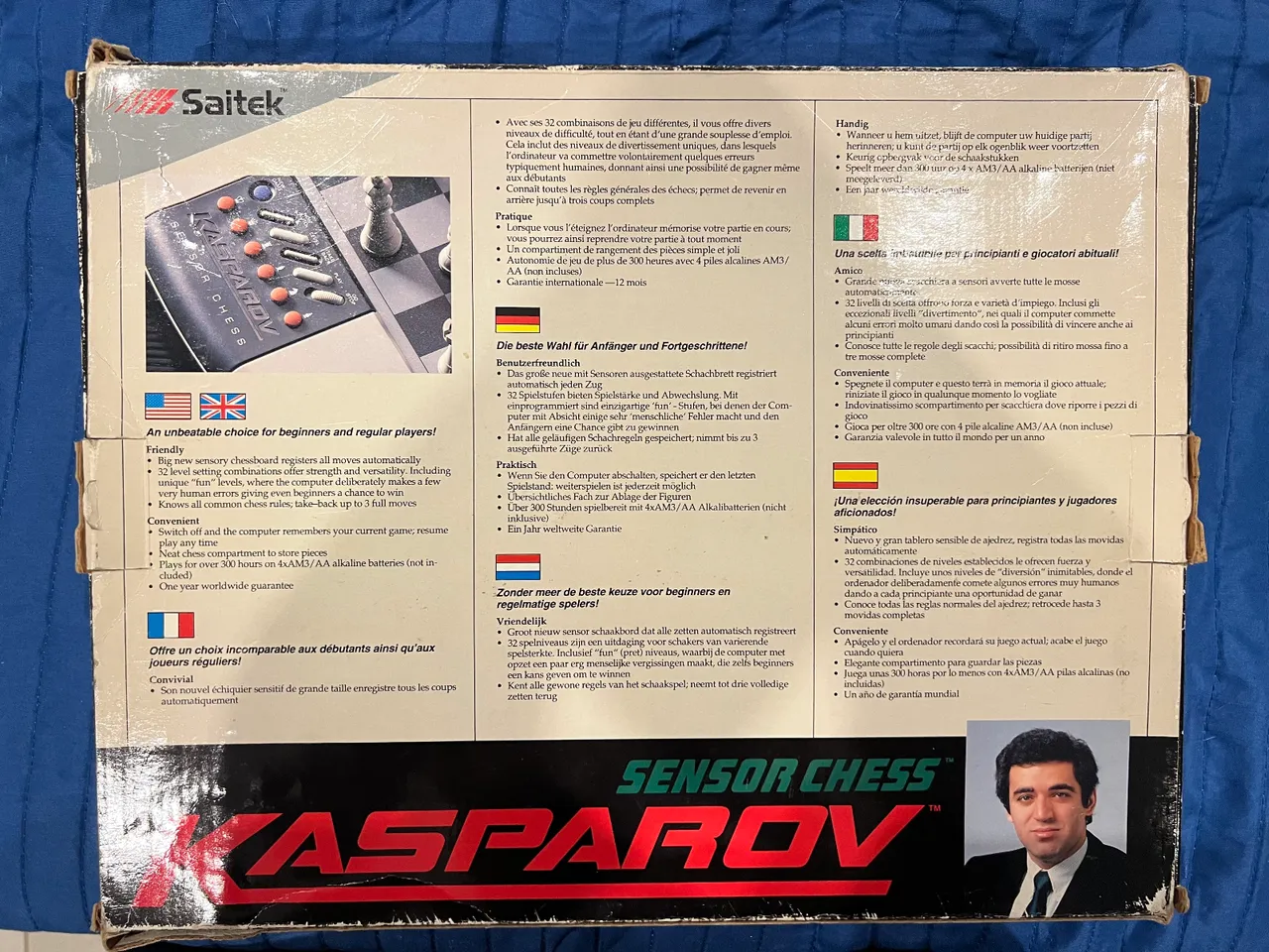 Ajedrez Electrónico Vintage Saitek Kasparov Sensor Chess – Completo – Sin Uso – — vista 4