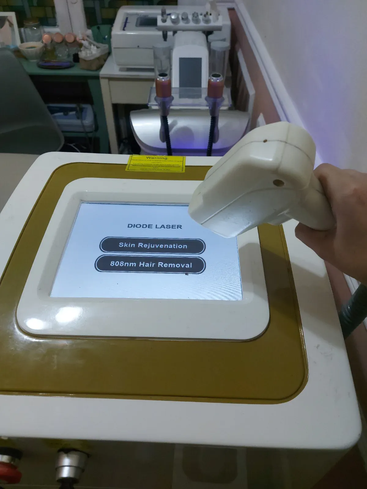Equipo depilacion láser tipo soprano 808 longitud de onda sistema frio — vista 2