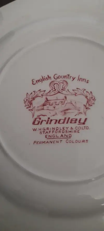 Plato de porcelana Grindley